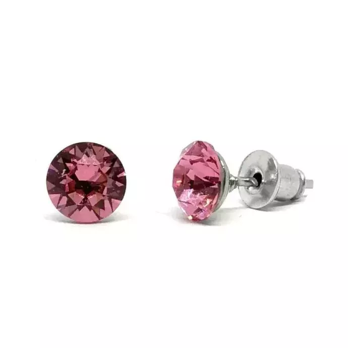 Swanis pötty bedugós fülbevaló - 6mm - Rose