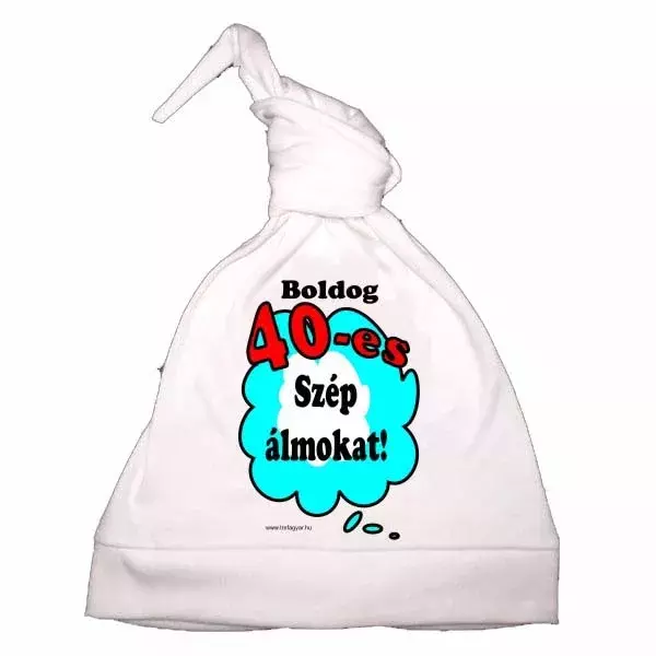Hálósapka - Boldog 40-es szép álmokat!