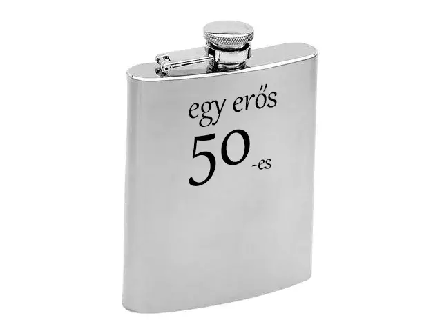 Fém laposüveg - 50. Születésnapra