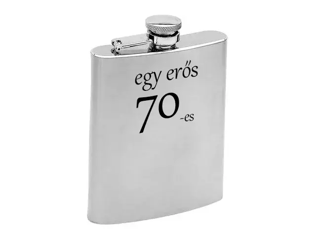 Fém laposüveg - 70. Születésnapra