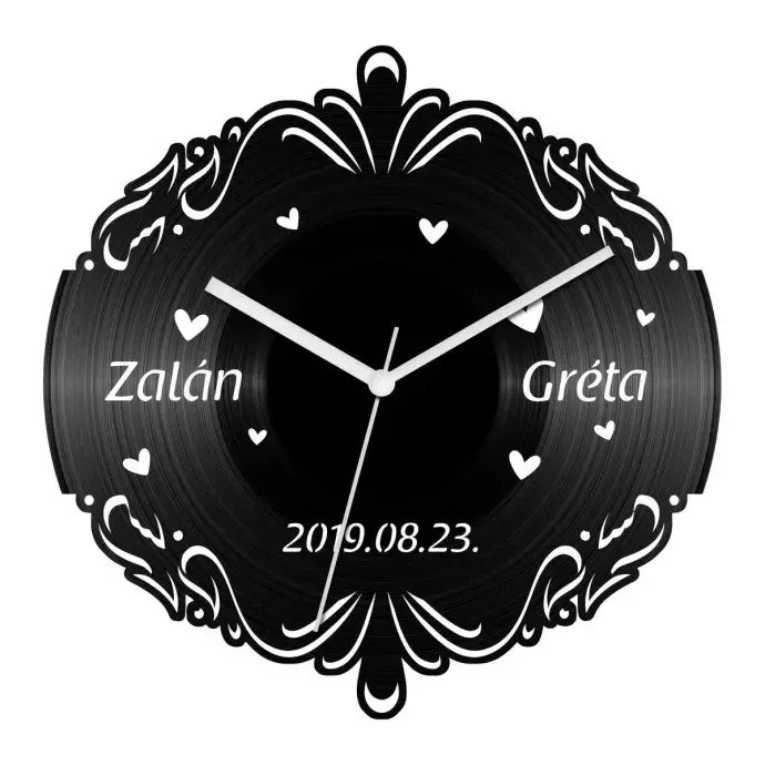 Esküvő 9 bakelit óra