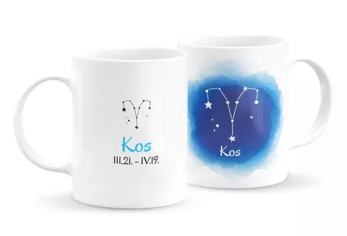 Kos csillagjegyes bögre