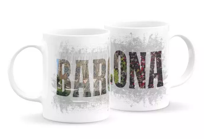 Barcelona fotós bögre