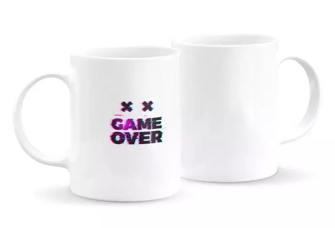 Game over feliratos bögre 1