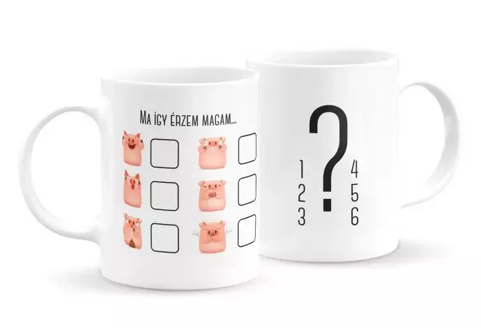 Malacos emoji bögre - jelölős