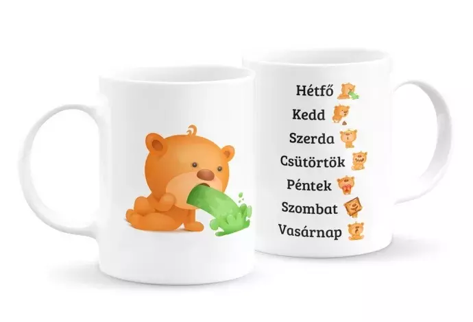 Macis emoji bögre - napos