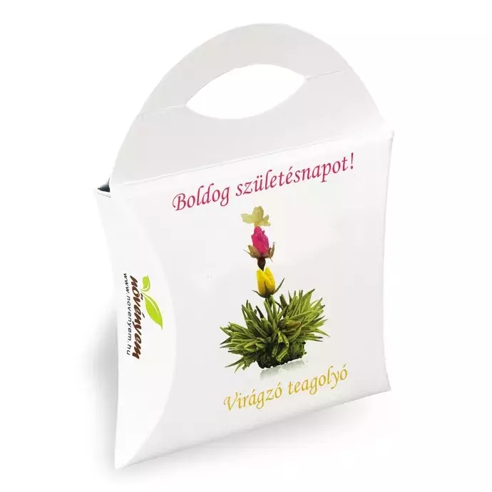 Boldog születésnapot virágzó tea - 3 színű virág