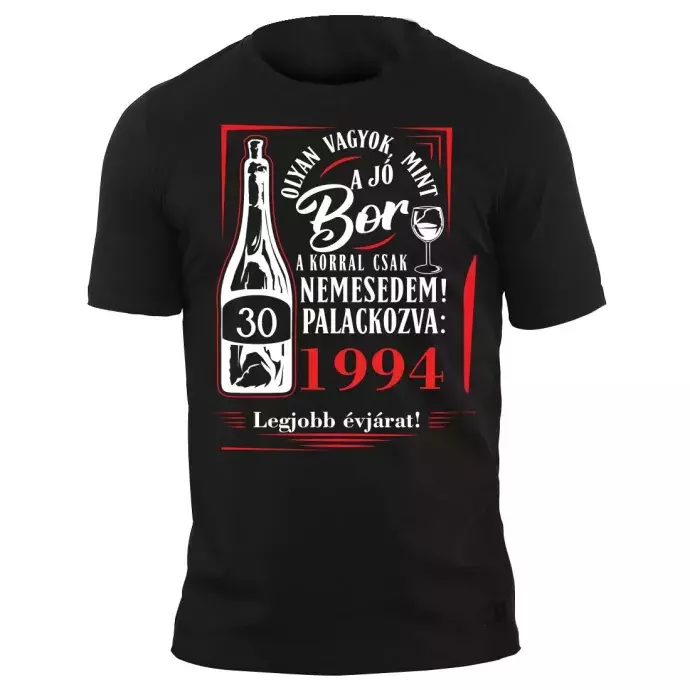 Póló - Születésnapra boros 30-as