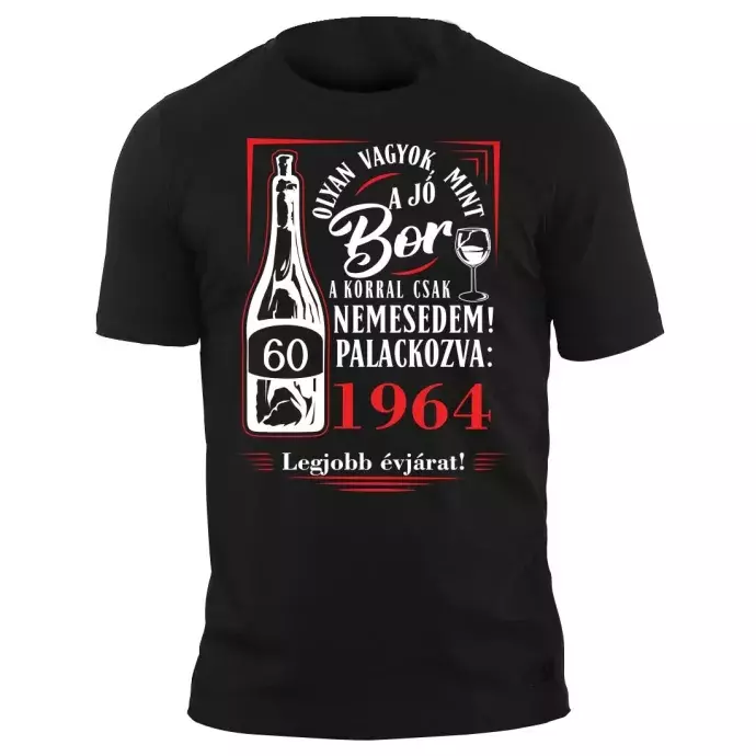 Póló - Születésnapra boros 60-as