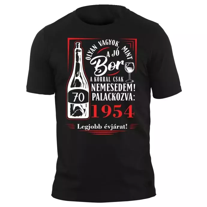 Póló - Születésnapra boros 70-es