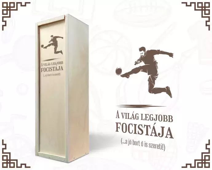 Fa bortartó doboz - Focistának