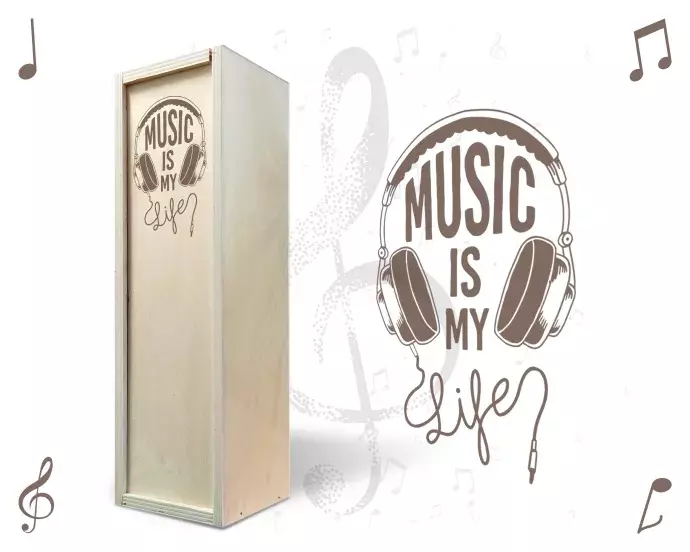 Fa bortartó doboz - Music is my life
