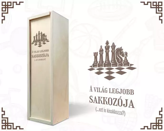 Fa bortartó doboz - Sakkozónak