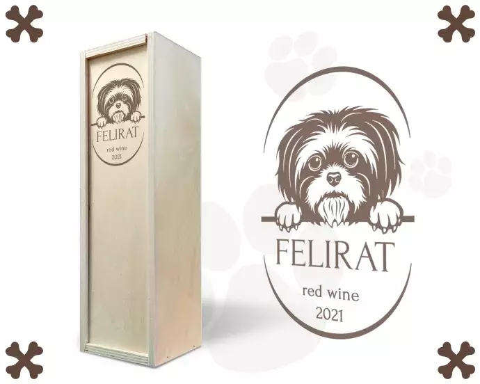 Fa bortartó doboz - Shih-tzu
