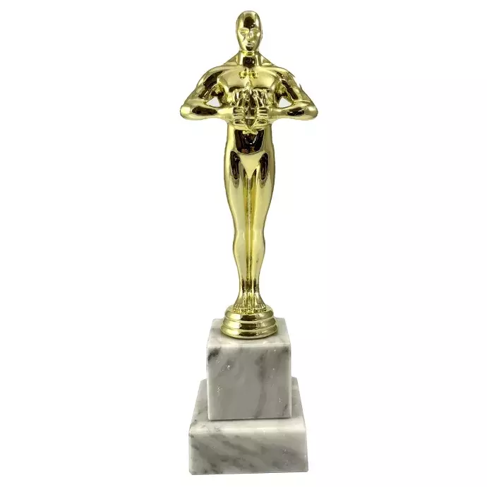 Oscar szobor - 28 cm márvány talpazattal