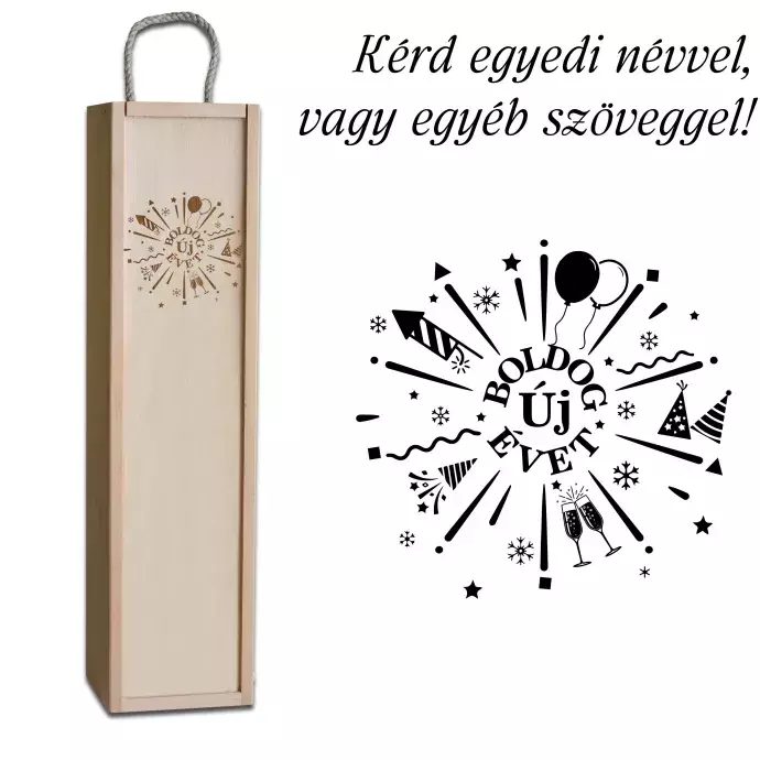 Fa bortartó doboz - Boldog Új évet!
