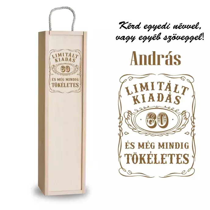 Fa bortartó doboz - 60 Születésnapra