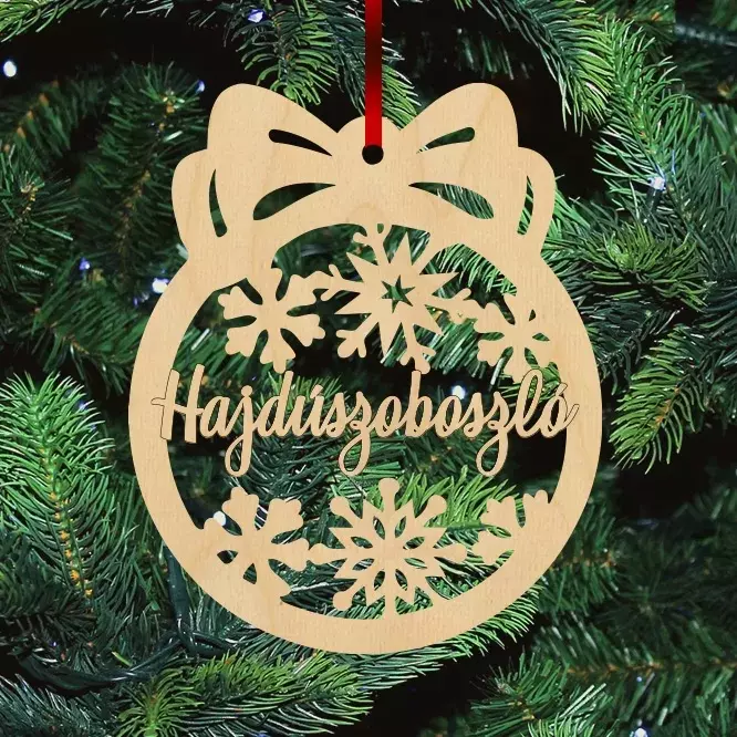 Fa karácsonyfadísz - Hajdúszoboszló