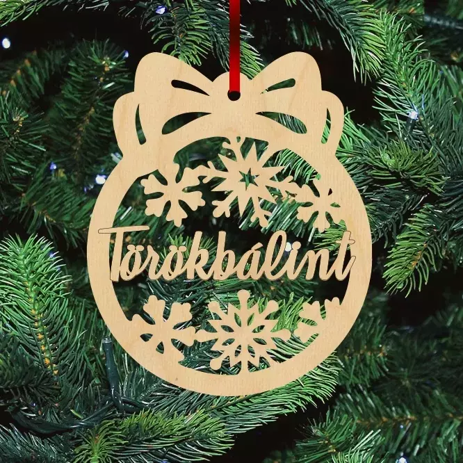 Fa karácsonyfadísz - Törökbálint