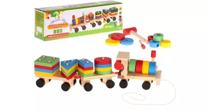 Fa 3d vonat puzzle