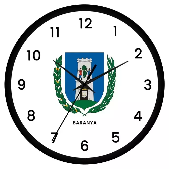Baranya megye címeres falióra