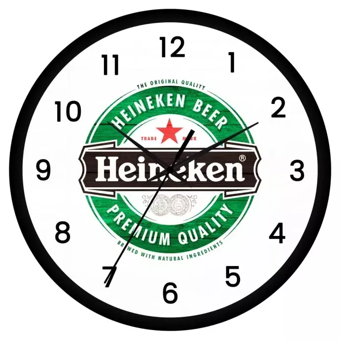 Heineken logós falióra