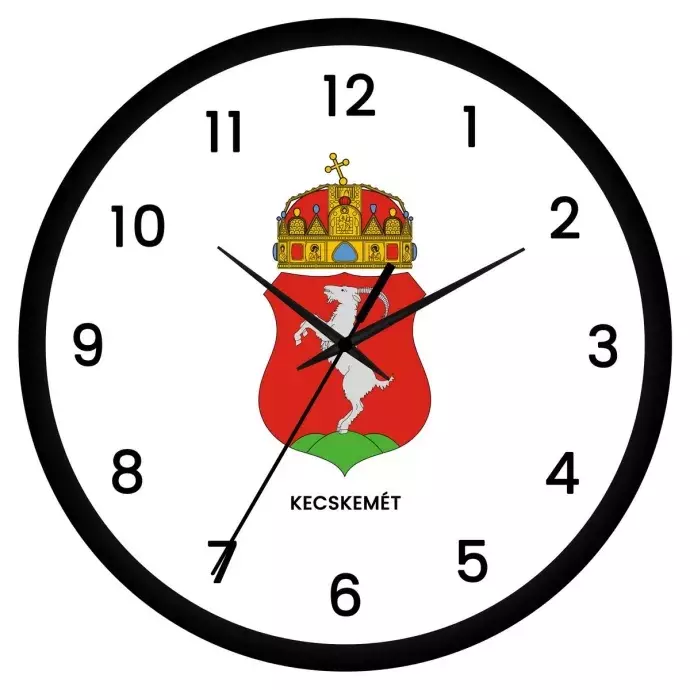 Kecskemét címeres falióra