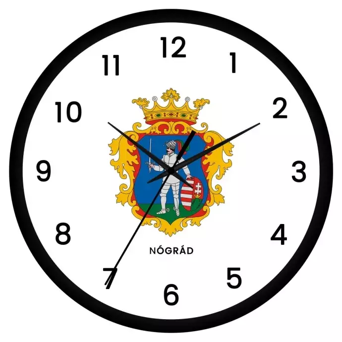 Nógrád megye címeres falióra