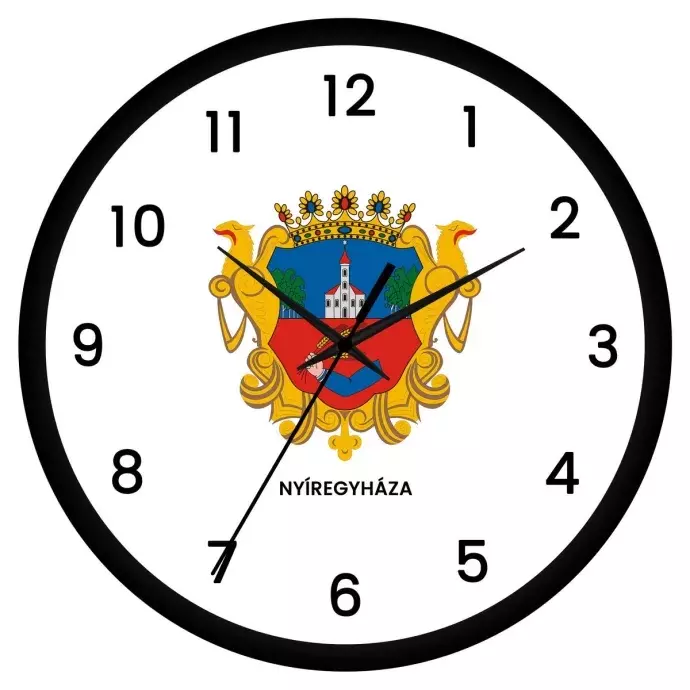 Nyíregyháza címeres falióra