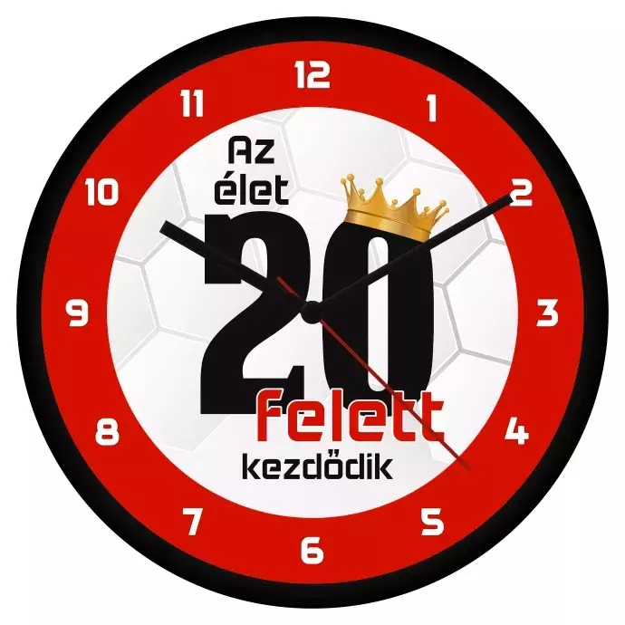 Születésnapi falióra - 20 felett