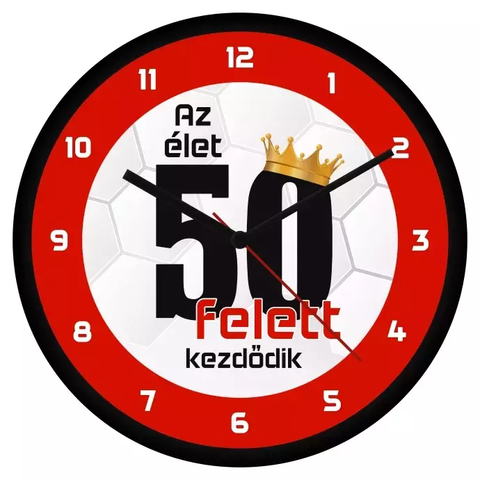 Születésnapi falióra - 50 felett
