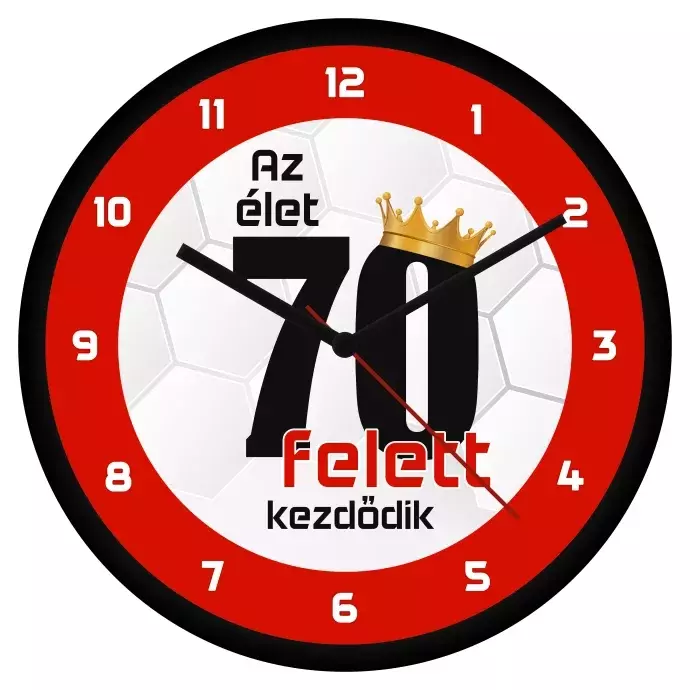 Születésnapi falióra - 70 felett