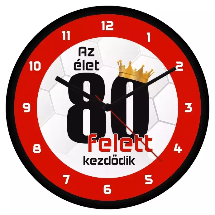 Születésnapi falióra - 80 felett