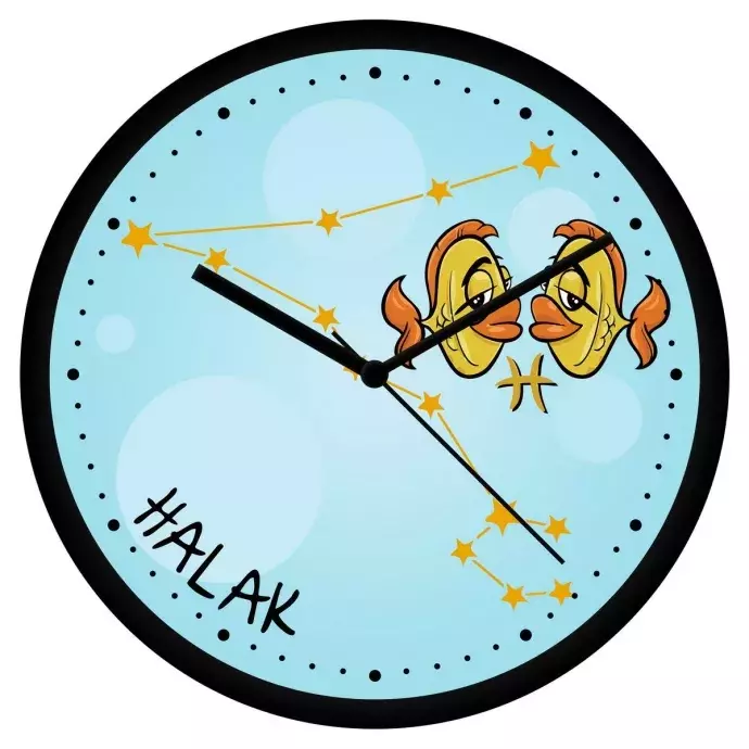 Vicces Halak csillagjegyes falióra