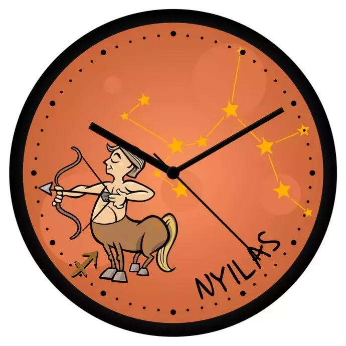 Vicces Nyilas csillagjegyes falióra