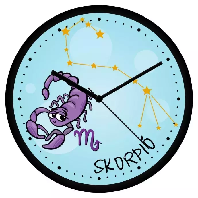 Vicces Skorpió csillagjegyes falióra