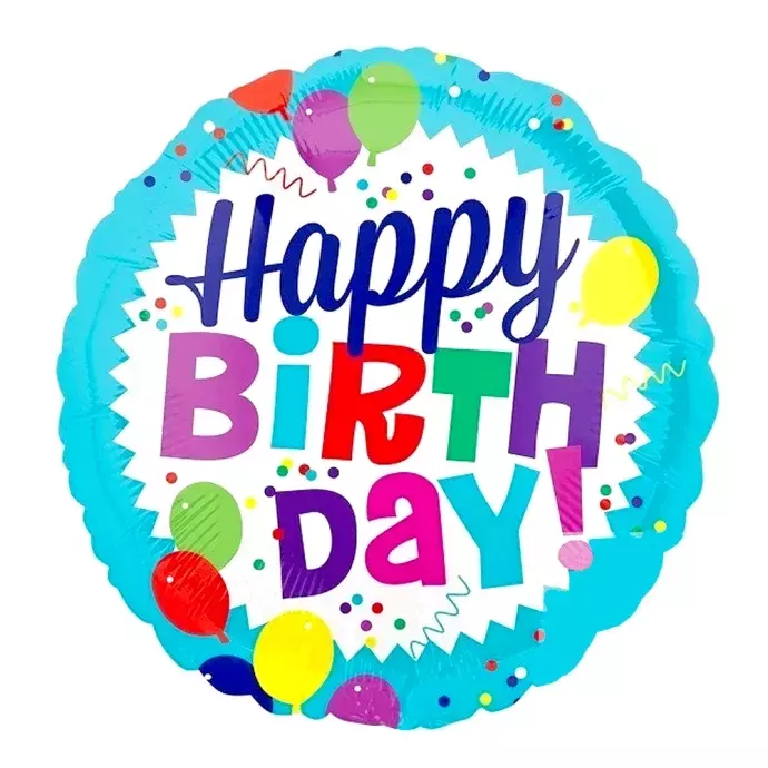 Happy Birthday fólia lufi
