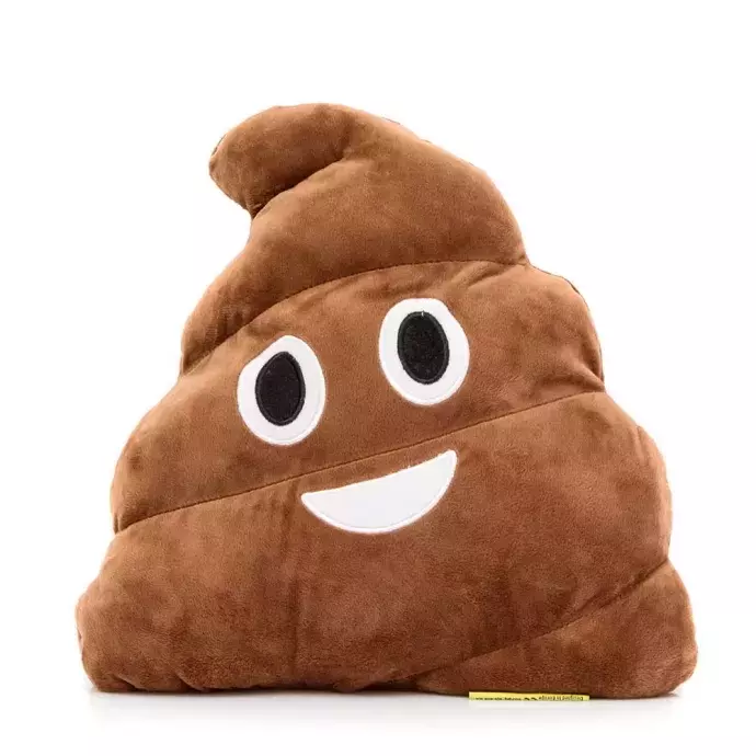 Kaki emoji párna