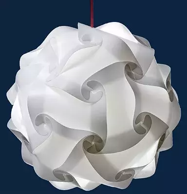 Kreatív puzzle lámpa csomag (L, Piros)