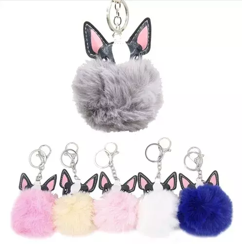 Kulcstrató pompom - kutya