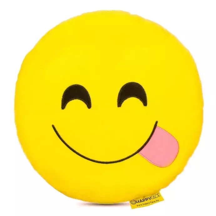 Nyelves emoji párna