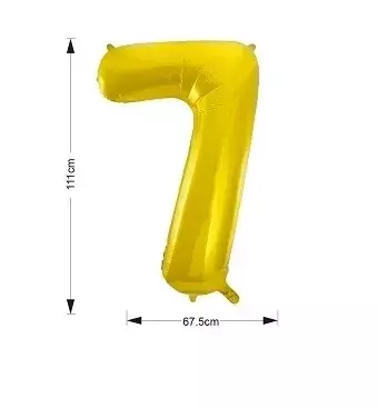 Óriás számos fólia lufi - 7
