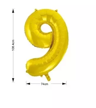 Óriás számos fólia lufi - 9