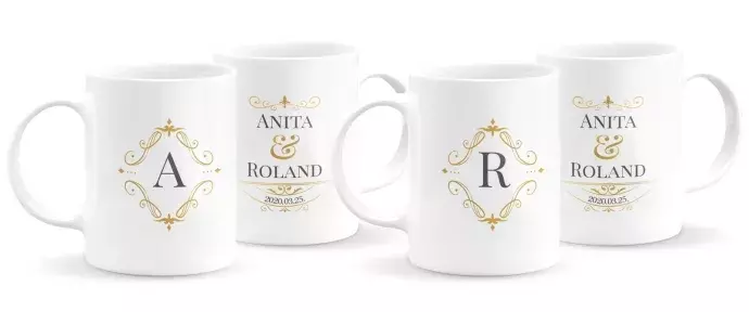Monogramos páros bögre 1