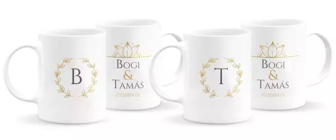 Monogramos páros bögre 2