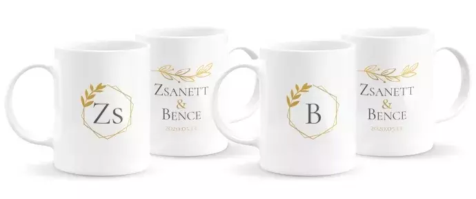 Monogramos páros bögre 3