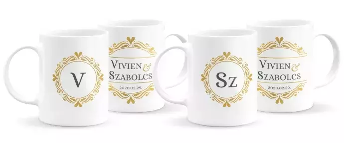 Monogramos páros bögre 5