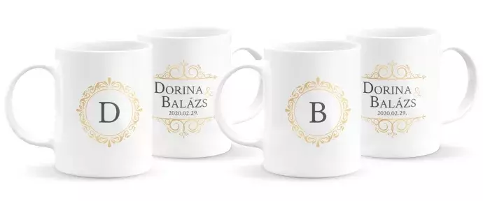 Monogramos páros bögre 6