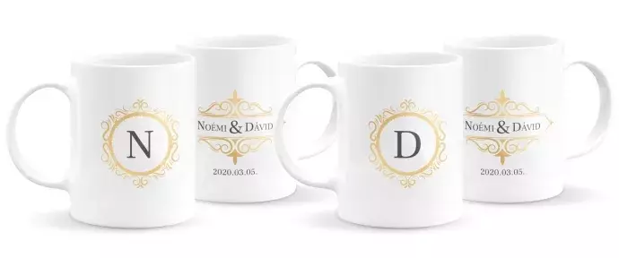 Monogramos páros bögre 7