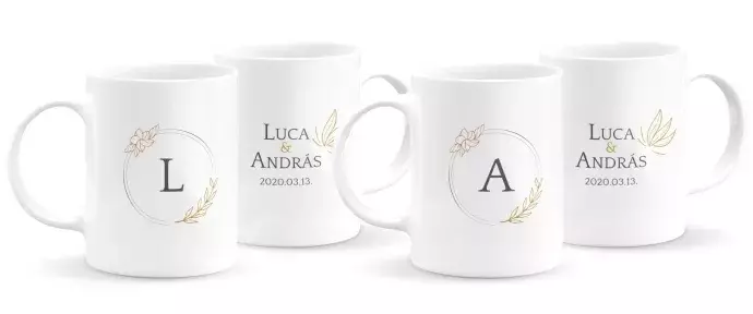 Monogramos páros bögre 9
